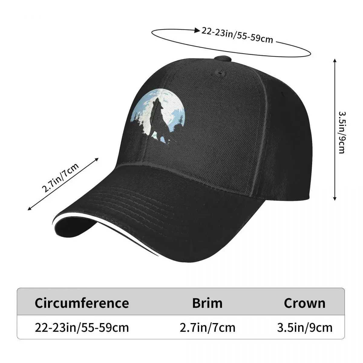 Howling Wolf Baseball C Hat Baseball C Cute Men and Women W250113