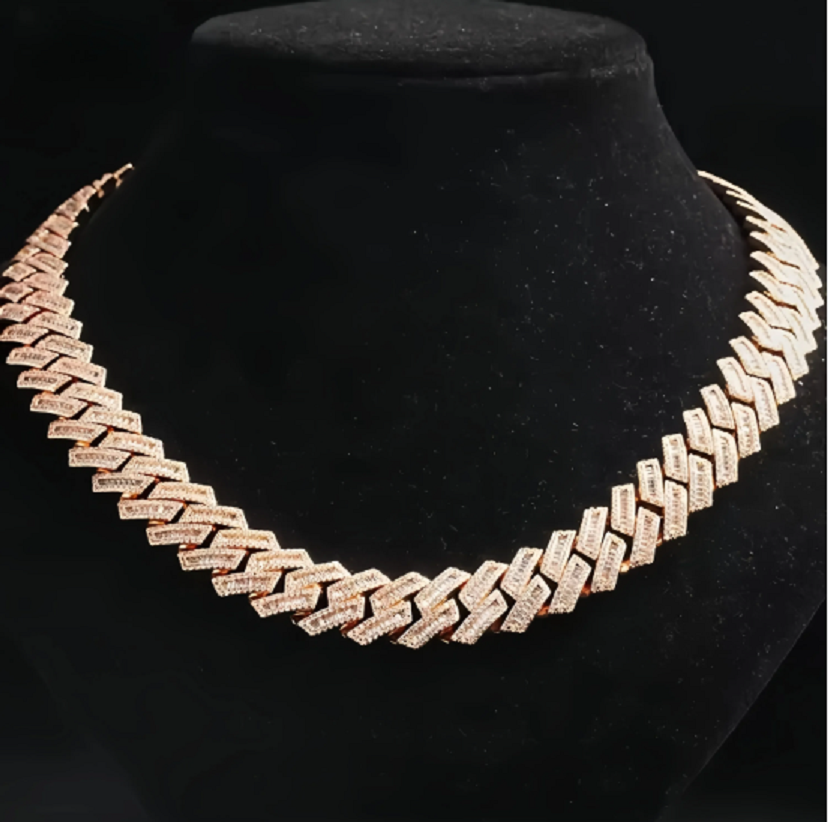 OACOCA Moissanite Cuban necklace Pendant Vvs Moissanite Diamond Iced Out Pass Diamond Test Hip Hop Chains for Men Jewelery