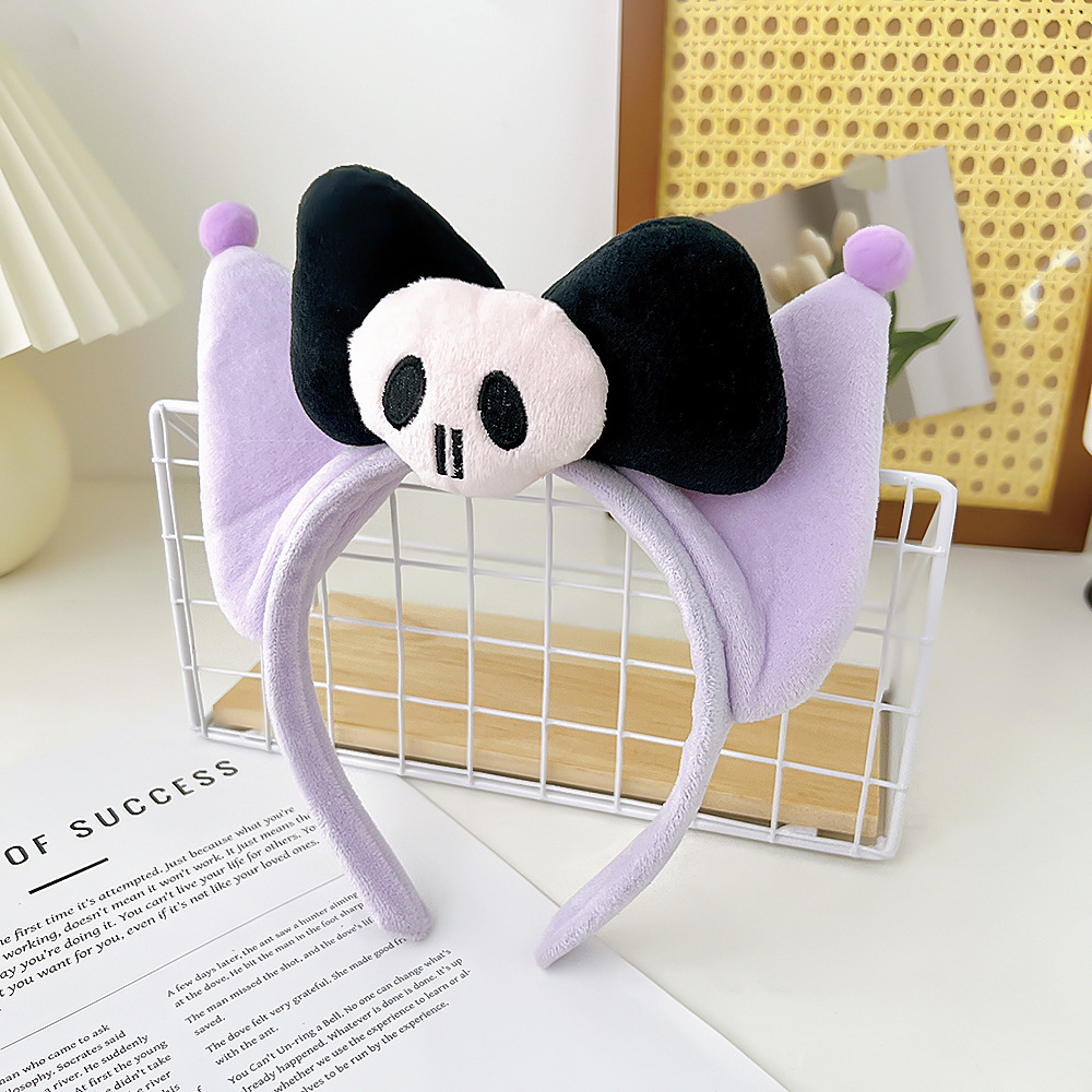 Soft and Stylish Plush Cat and Rabbit Ear Combination Hairband for Women Perfect for Halloween and Christmas