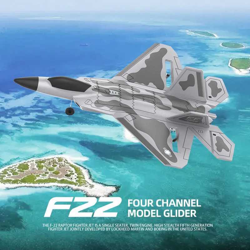 Bm22 rc f22 plane raptor 4ch Large Fighter Jet Fixed-wing Remote Control Foam Glider Electric Model Airplane Toys rc rtf X250114