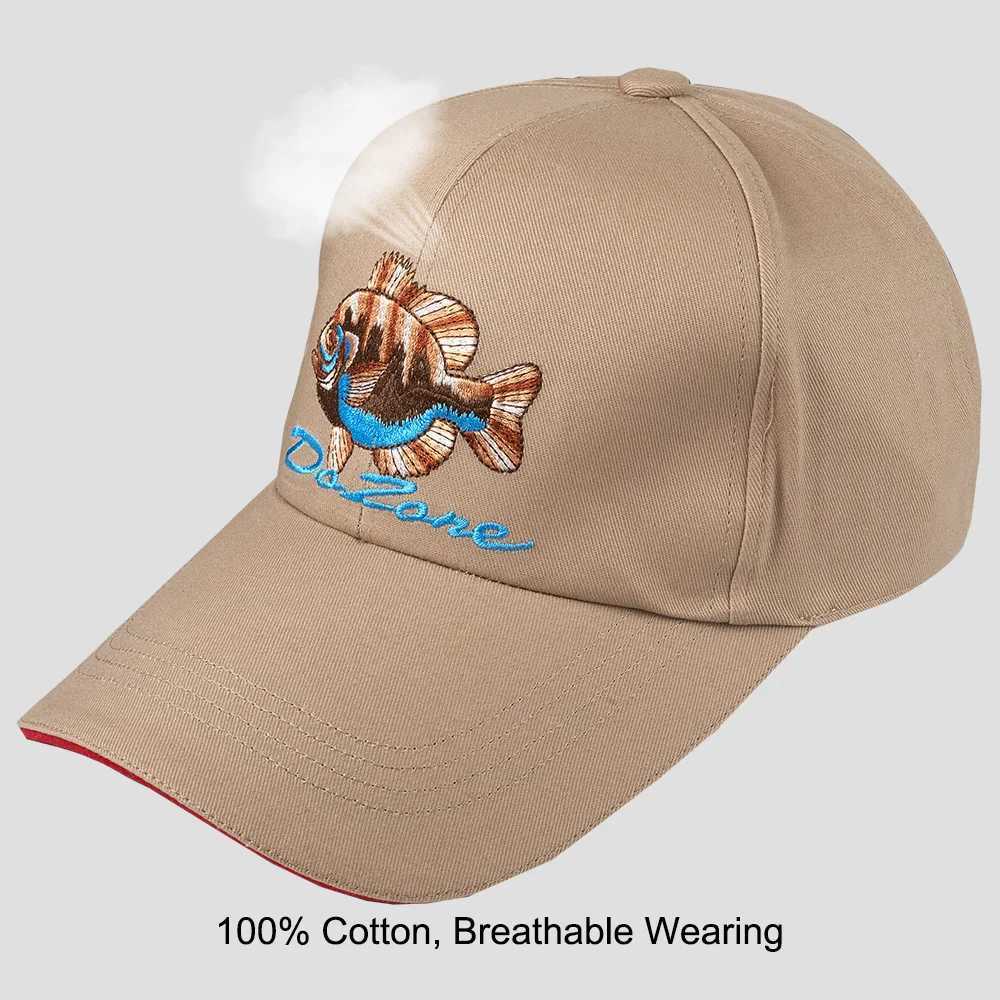 Dr. Fish Fishing Hat Mens Summer C Baseball Hat Outdoor Sun Sports Cotton Embroidery Fashionable Breathable Adjustable Hunting W250113