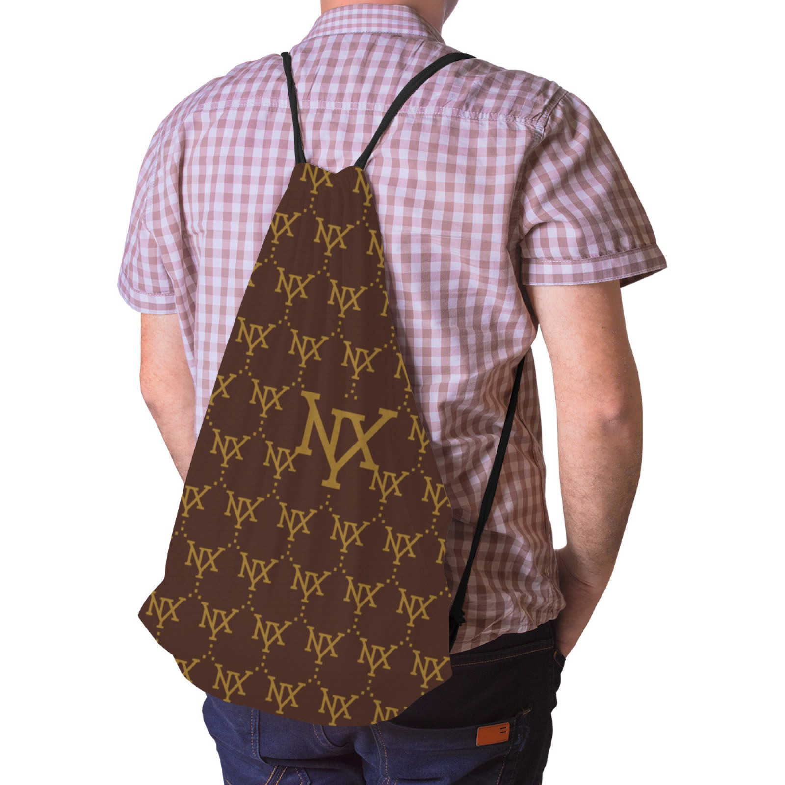 NXY Riding Backpack Gym Drawstring Shoes Bag Clothes Backpacks Thicken Drawstring Belt Organizer Bags Portable Sports Bag 250114