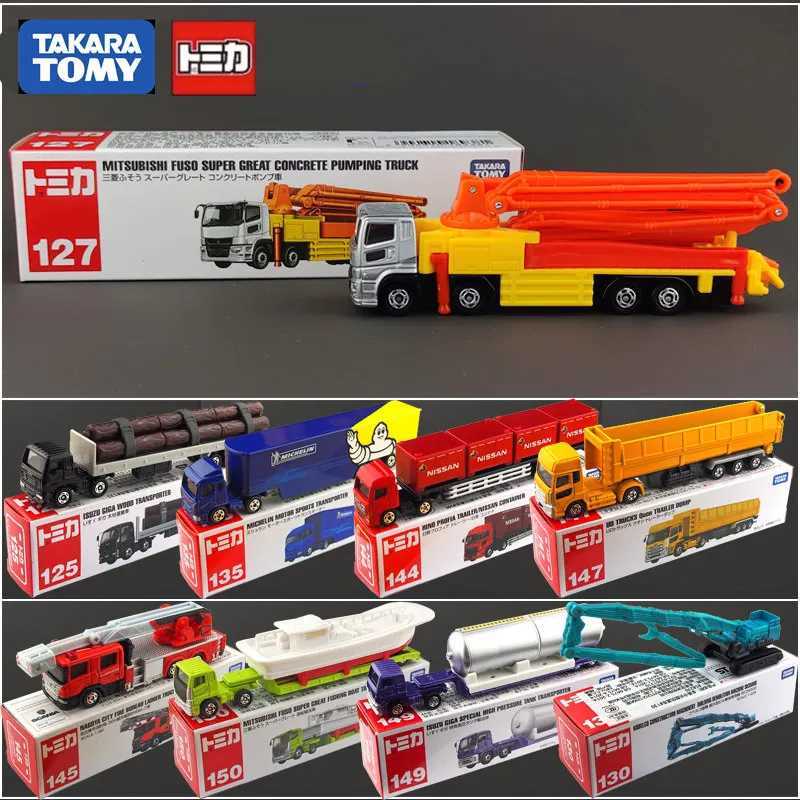 Takara Tomy Extended Edition Container Engineering Transport Vehicles Car Model Diecast Metal Truck Trailer Model Kids Toys Gift X250114