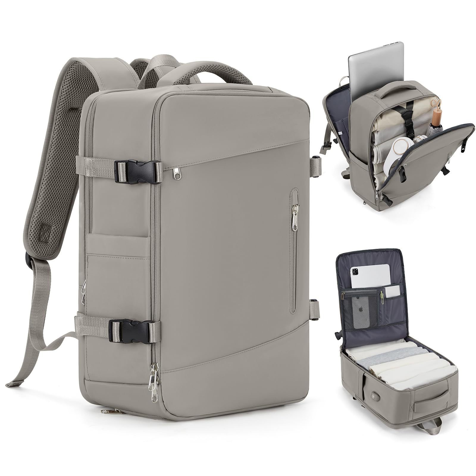 Likros Travel Backpack Cabin Bag Ryanair Flight Portable Expandable Anti theft New Laptop 240913