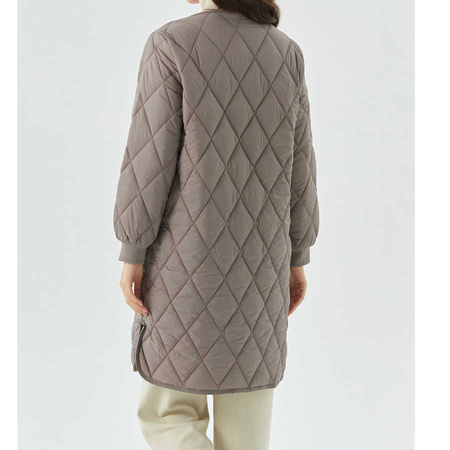 Womens Thick Warm Long Sleeve with Cotton Clip Womens Home Long Clothing Cotton Coat with Plush One Piece Sleeve with Hair 2401 Women Jackets Coat Wom