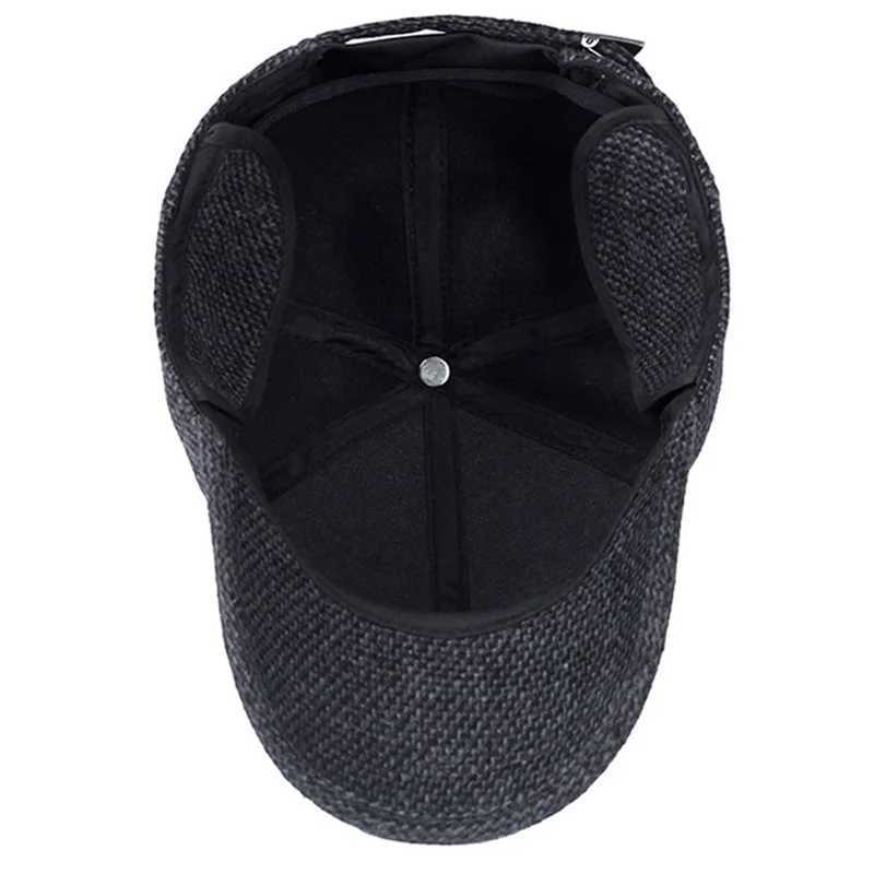 2024 Brand Baseball C Winter Dad Hat Warm Thick Cotton Snback CS Earrings Suitable for Men W250113