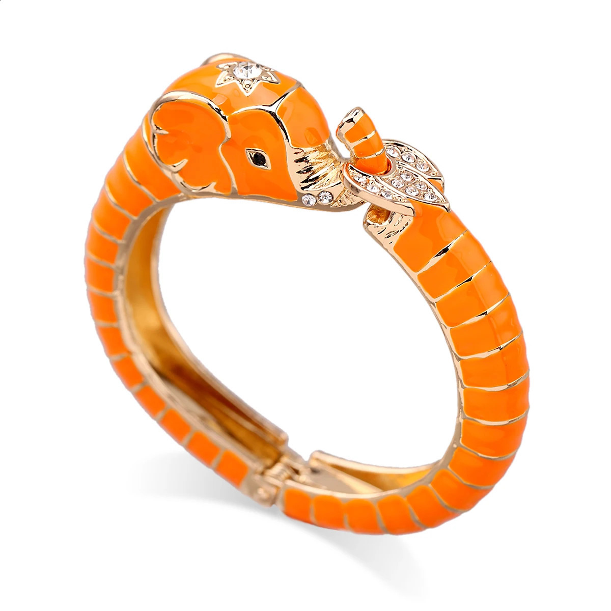 HAHA TOTO Trend Statement Short and Fat Animal Elephant Sleeve Bracelet Enamel Bracelet Womens Gold Plated Bracelet Party Jewelry 250109