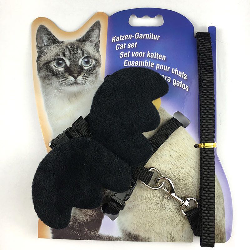 Cute Angel's Wings dog Cat Harness with Leash Adjustable Collar Nylon Rope for Cat Puppy Dog Pig Small Pet Animal Accessories