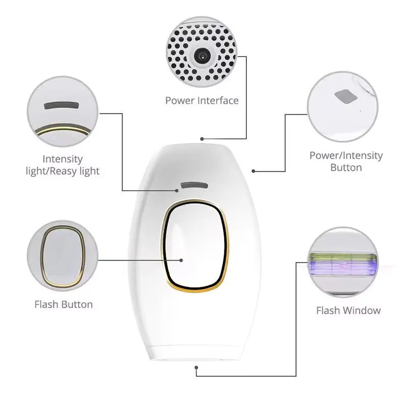Body Bikini IPL 500000 Flash Depilator Pulses Permanent Laser Epilator Painless For Women Hair Removal Home Use Devices 250109