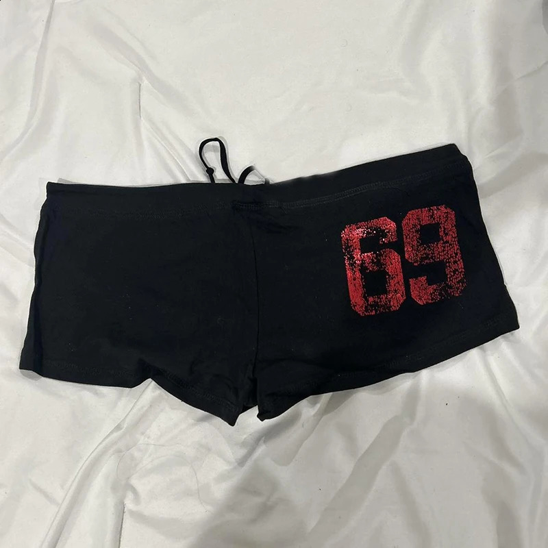 Harajuku Letter Print High street Casual Y2K Shorts Punk Fashion Pants Hiphop Vintage Grunge Goth Streetwear Sexy Half pants EMO 250107