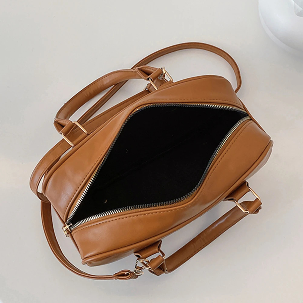 Vintage Handbags for Women PU Leather Shoulder Bag Versatile Cross Body Bag Chic Top Handle Shopper Womens Bags 250113