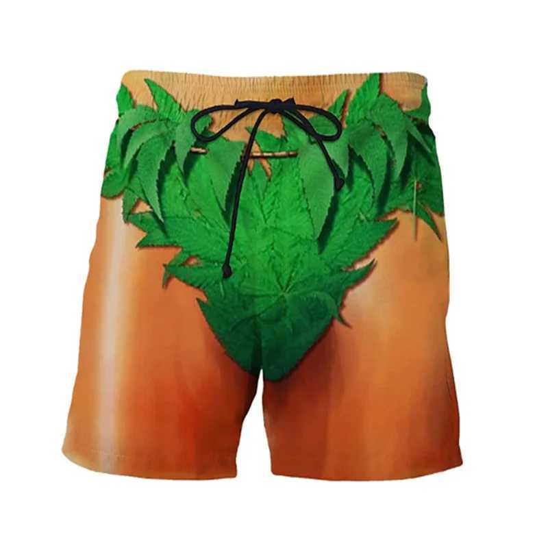 Funny Realistic Briefs Pattern Beach Shorts Fashion Trend Summer 3D Printed Swim Trunks Loose Catch Eyes Quick Dry Short PantsXJ250114