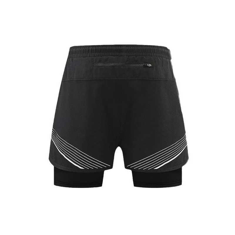 2024 New Running Shorts 2-in-1 Double layer Mens Fashion Gradient Stretch Sports Shorts Summer Gym Training W250324