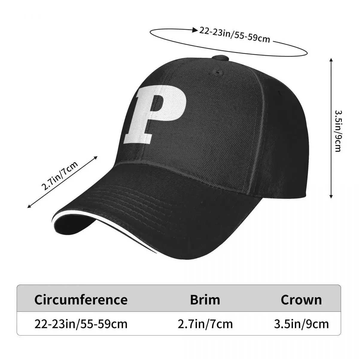 Alphabet Letter P Baseball C Military C Mens Fishing Hat C Womens Fishing Hat W250113
