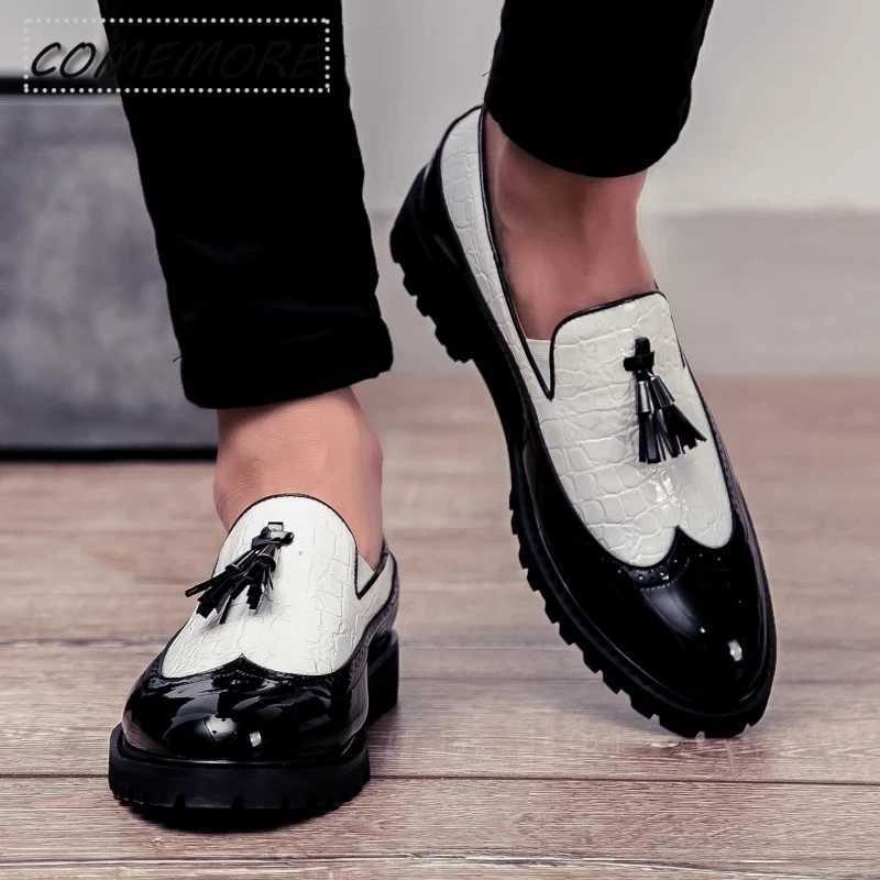 Fi British Style Office Shoes for Men Casual Shoes Breathable Leather Loafers Pointed Driving Comfortable SlipXJ250113