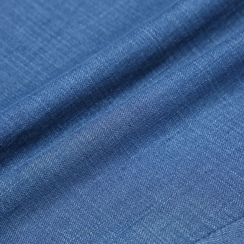 Summer Male Knee Length Pants Men Black Elasticity Denim Shorts Classic Business Casual Stretch Straight Jeans 250103