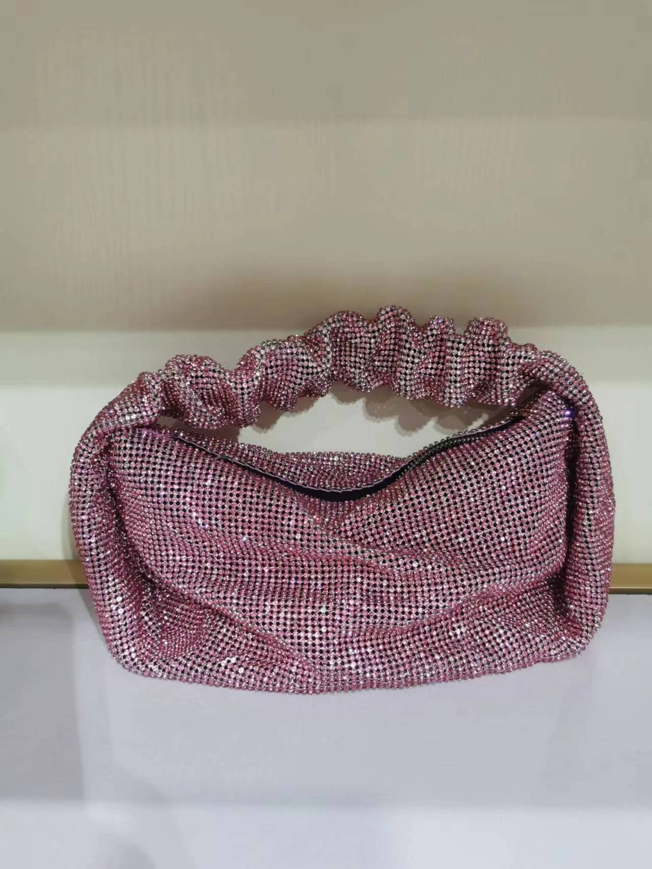 New Designer Bag High-quality Fashion King Wrist Set Water Women's Sparkling Diamond Crossbody Bag Wallet Armpit Bag Dumpling Bag