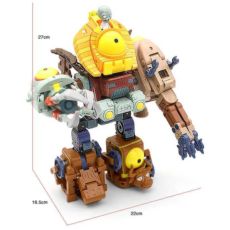 Plants vs. Zombies Robot Melon-counter Chomper Action Figure Model Set PVC Deformation Doll Toys for Kids Gift W250114