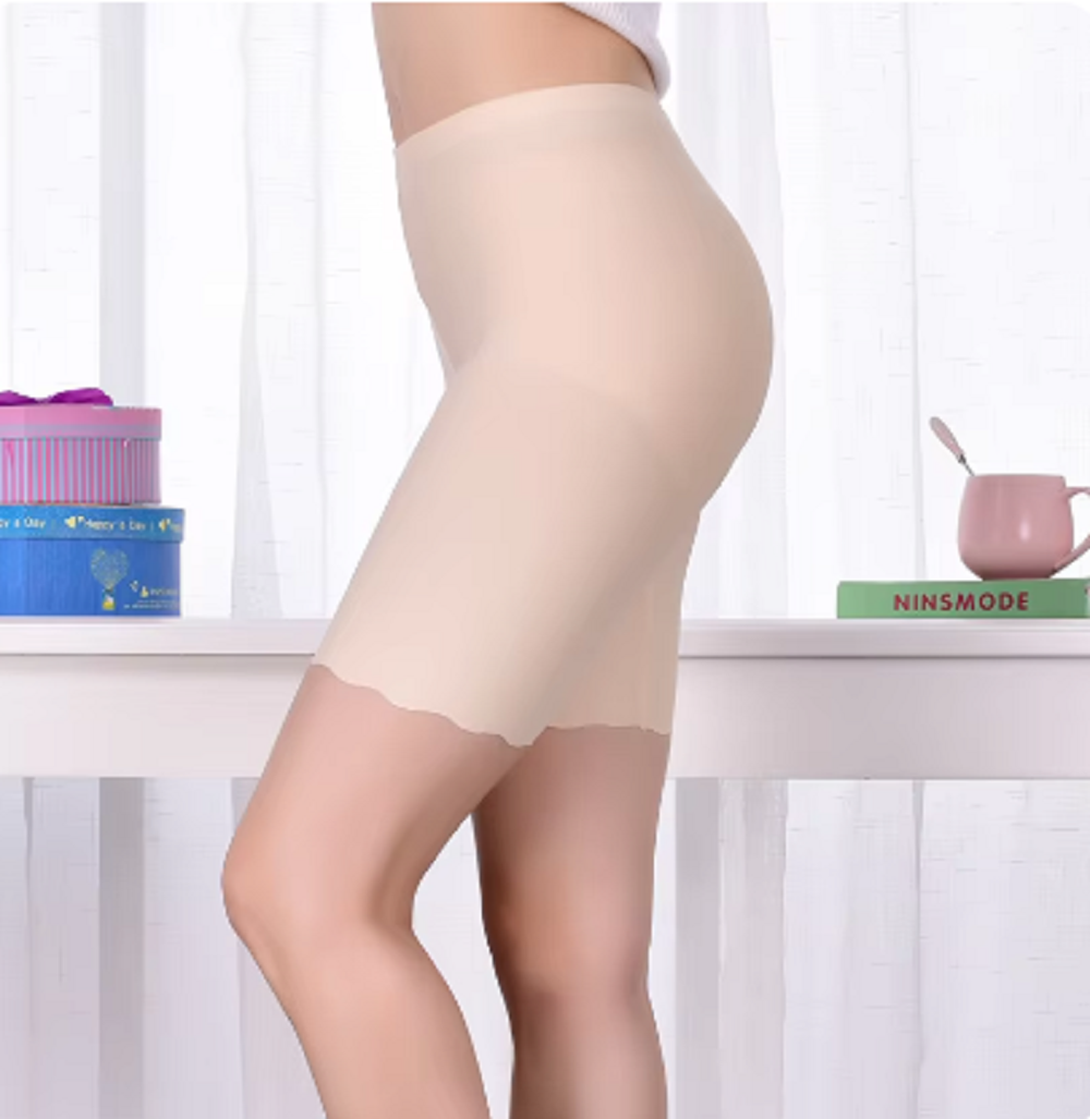 Plus Size Safety Short Pants Summer Women Seamless Ice Silk Boxers For Female Anti Chafing Under Skirt Boyshort Panties 3XL