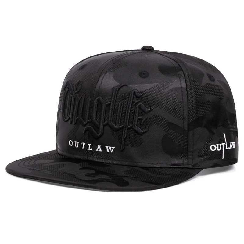 Hip Hop Snback Hat Mens Letter Embroidered Baseball C Mens Outdoor Sports Truck Hat Black Camouflage Golf C Men W250113