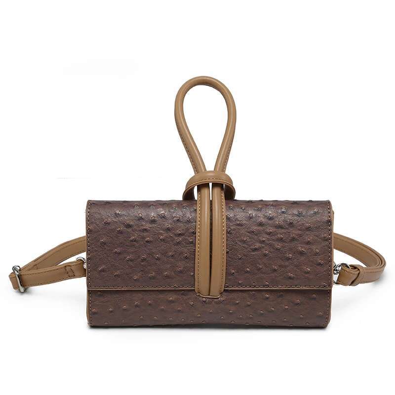 New Arrival Handbag Women Ostrich Pattern Brand Designer Ins Tote Crossbody Shoulder Bag - view 6