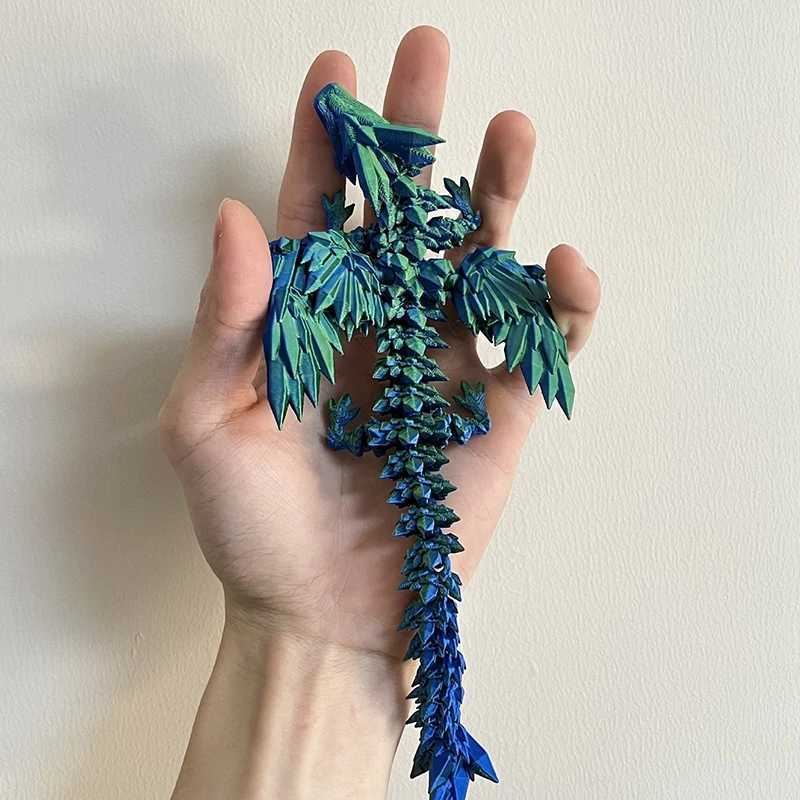 Rotatable Egg House of Dragon 3D Printed Animals Chinese New Snake Year Gift Home Decor Free shipping