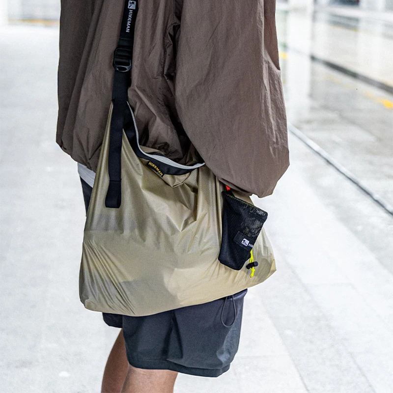 Unisex Shopping Bag Waterproof and Folding Ultra-Light Shoulder Bag Outdoor Hiking Travel Multifunctional Womens Messenger Bag250114