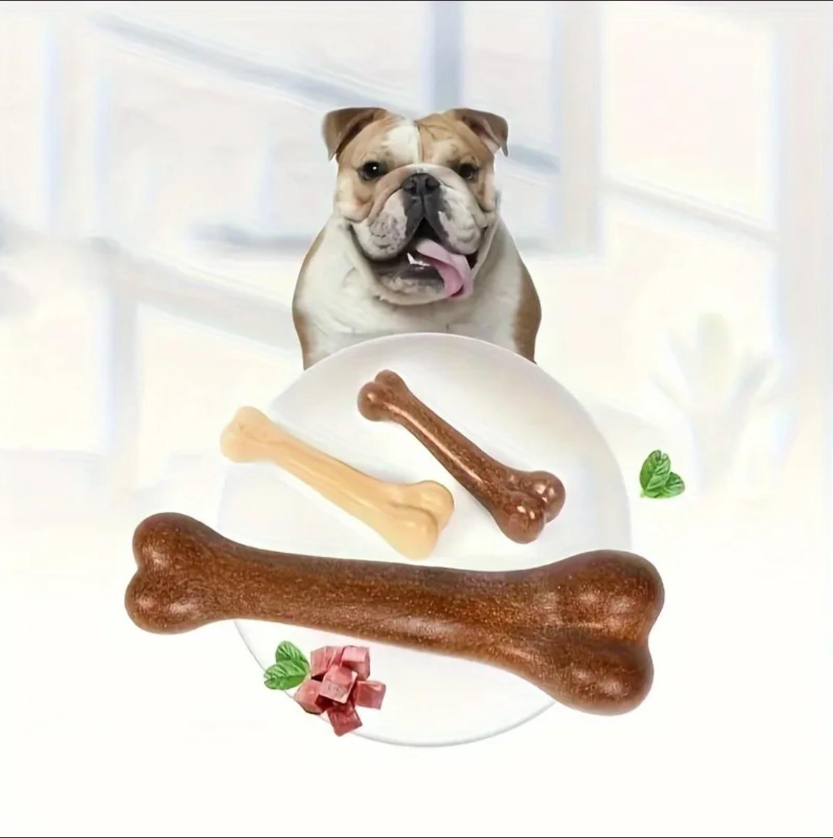 Natural Dog Chew Toy Bone Molar Stick Bite Resistant Puppy Teething Toys Indestructible Small Medium Large Snack Food Pet Toy