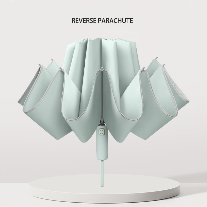 Business Umbrella with Safety Features - Automatic Operation, Reflective Strip, Multipurpose Use, Ideal Promotional Gift