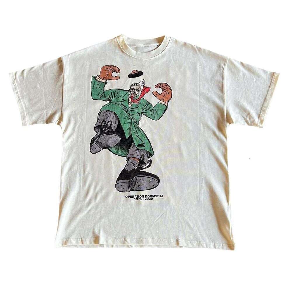 Summer cotton outdoor commuting leisure anime cartoon skeleton 3D three-dimensional pattern fashionable short sleeved shirt