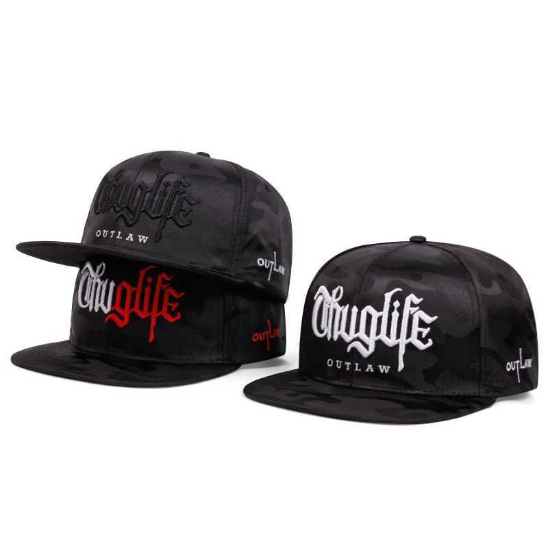 Hip Hop Snback Hat Mens Letter Embroidered Baseball C Mens Outdoor Sports Truck Hat Black Camouflage Golf C Men W250113