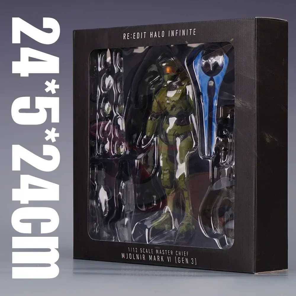 2024 Hot Sale 18cm Halo Infinite Master Chief Mjolnir Vi 1/12 Scale Action Figure Re edit Gen.3 117 Kos 1000 Model Gift Toys Free shipping