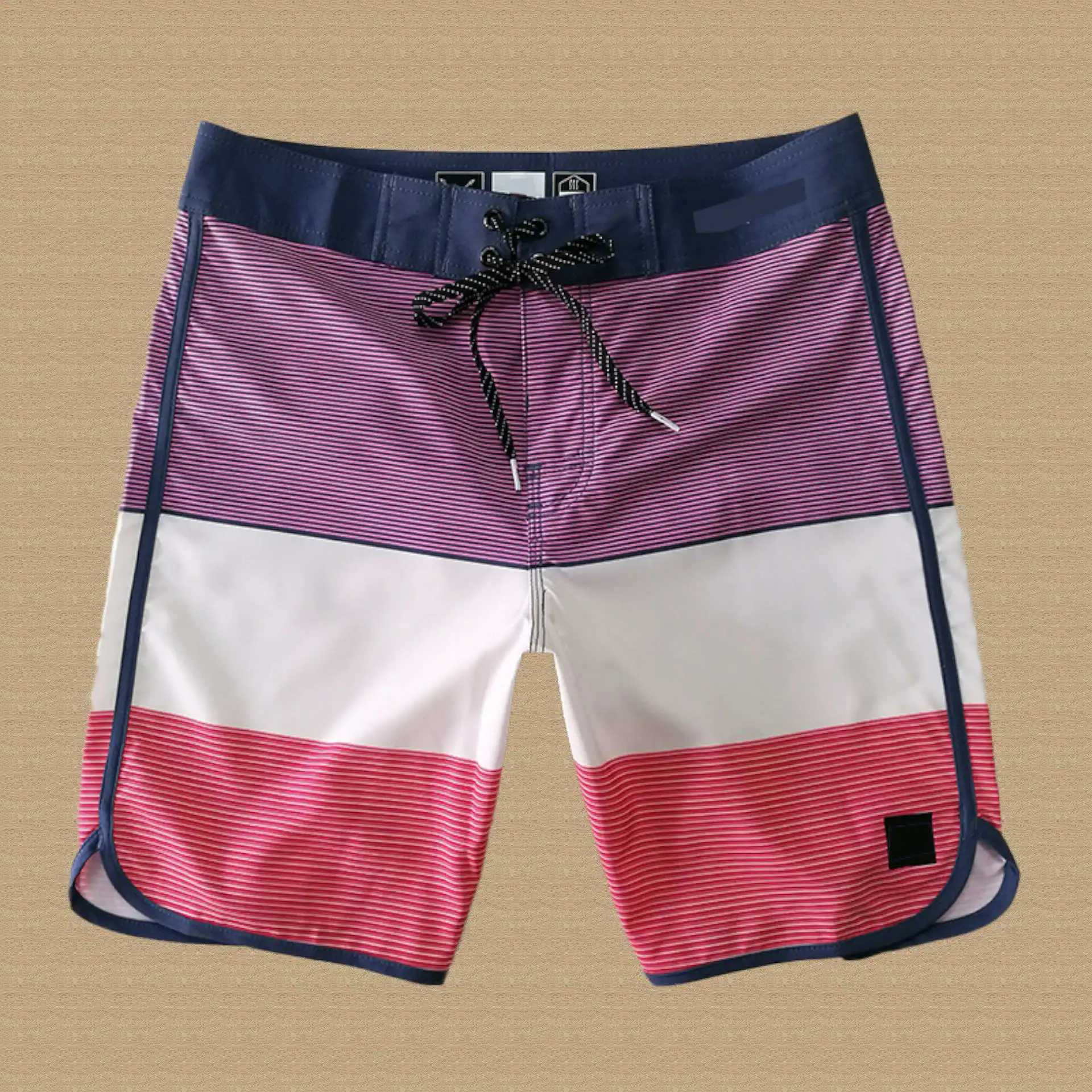 Mens Boardshorts Wholesale Drawstring Casual Waterproof Board Swim Trunks Beach Shorts Swimming Surfing Summer Short PantsXJ250114