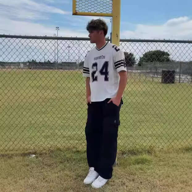 Hip hop sports breathable short sleeved men's mesh round neck T-shirt casual street splicing Harajuku top