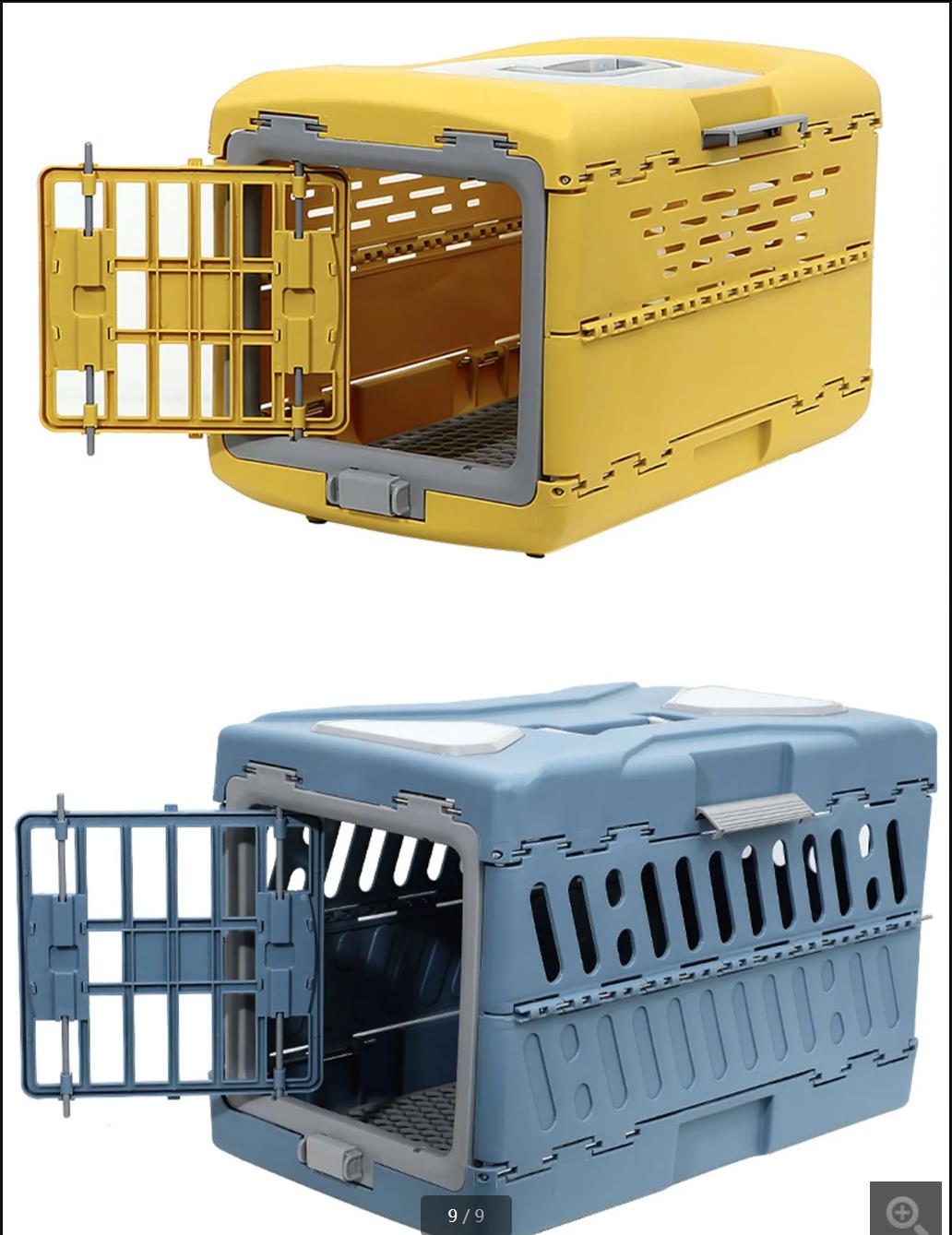 Pet Outdoor Folding Air Crate Pet Outdoor Crate Folding Portable Cat Car Bag Dog Outdoor Carrying Crate New Pet Crate