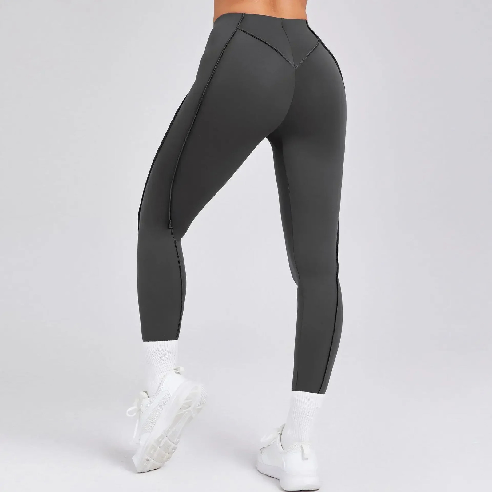 Gym Leggings Women Sports Tights 2025 Sportswear Woman Yoga Clothes Push Up Leggins Deportivo Mujer Grey Coffee Navy Black Beige 250107