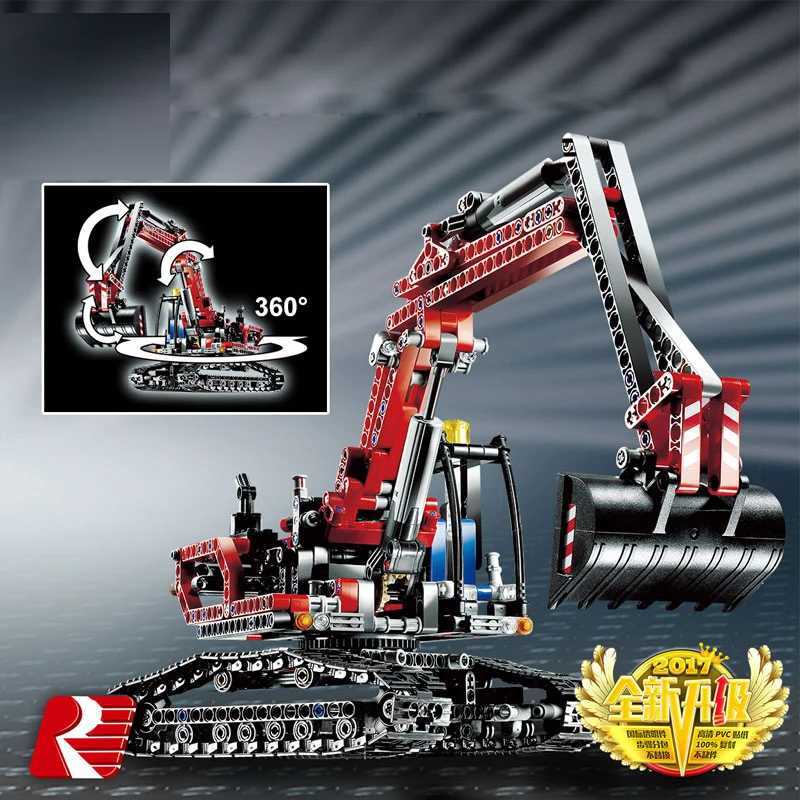 Free shipping 760pcs High Tech Excavator Building Compatible With 8294 20025 90022 Bricks Model Toys Builidng Blocks For Children Gift