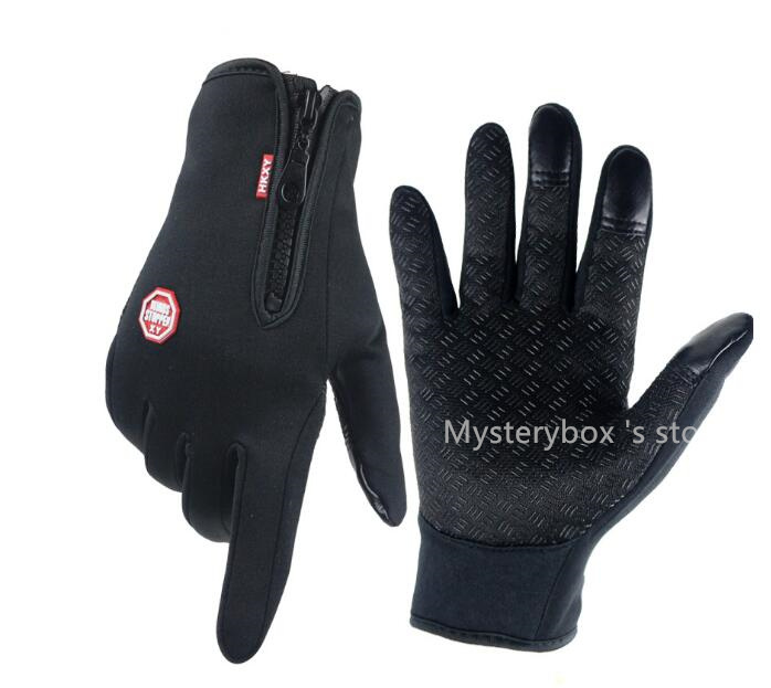 kind of Touch screen glove cold proof men women Sports Gloves fleece thickened Winter outdoor riding warm waterproof Training Mysterybox 's store