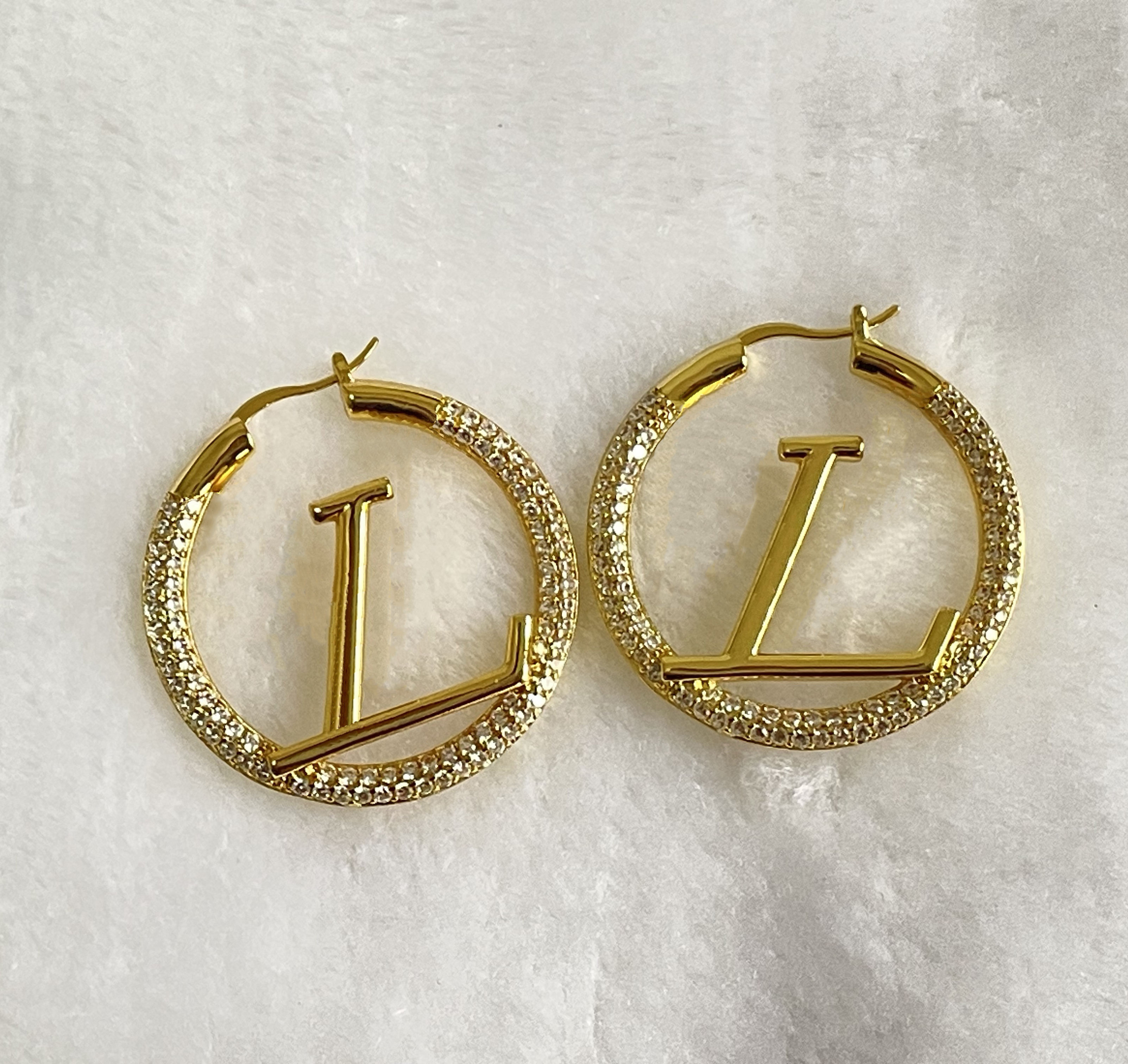 fashion earrings jewelry womens designer earring women's earrings - trendy diamond stud letter jewelry for parties