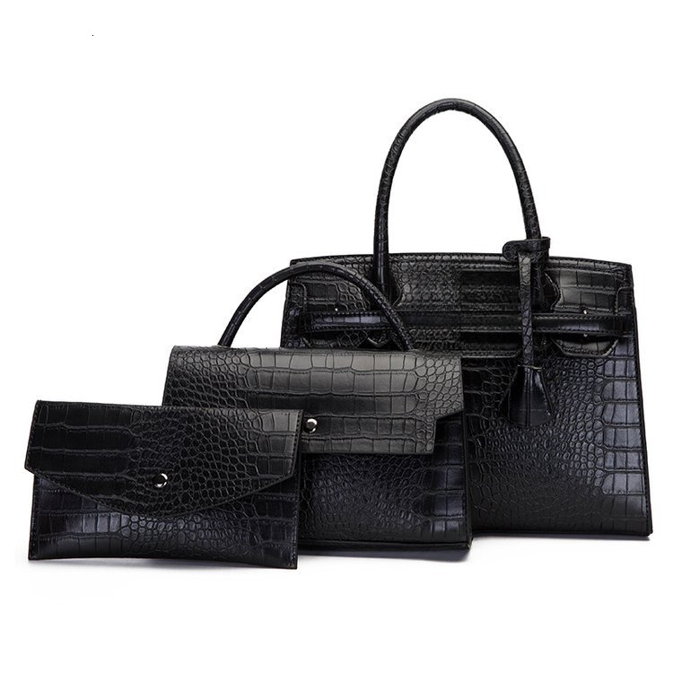 Free Shipping New Designer High-quality Genuine Leather Women's High-end hot Crocodile Pattern Large Capacity Shoulder Bag Handbag