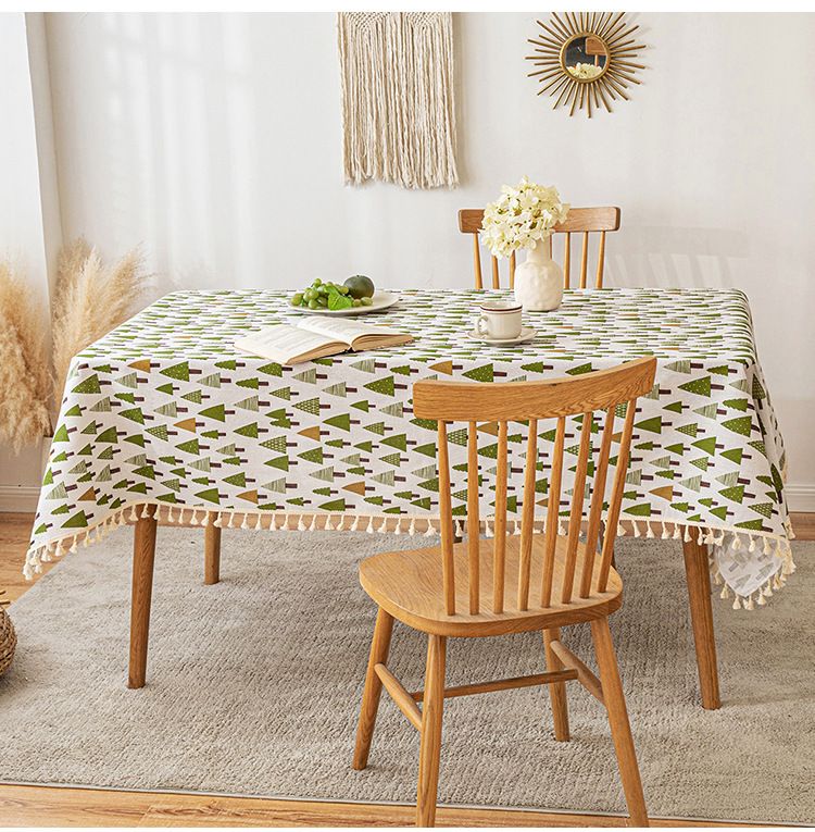 Printed Simple and Advanced Waterproof and Non-slip Tablecloth