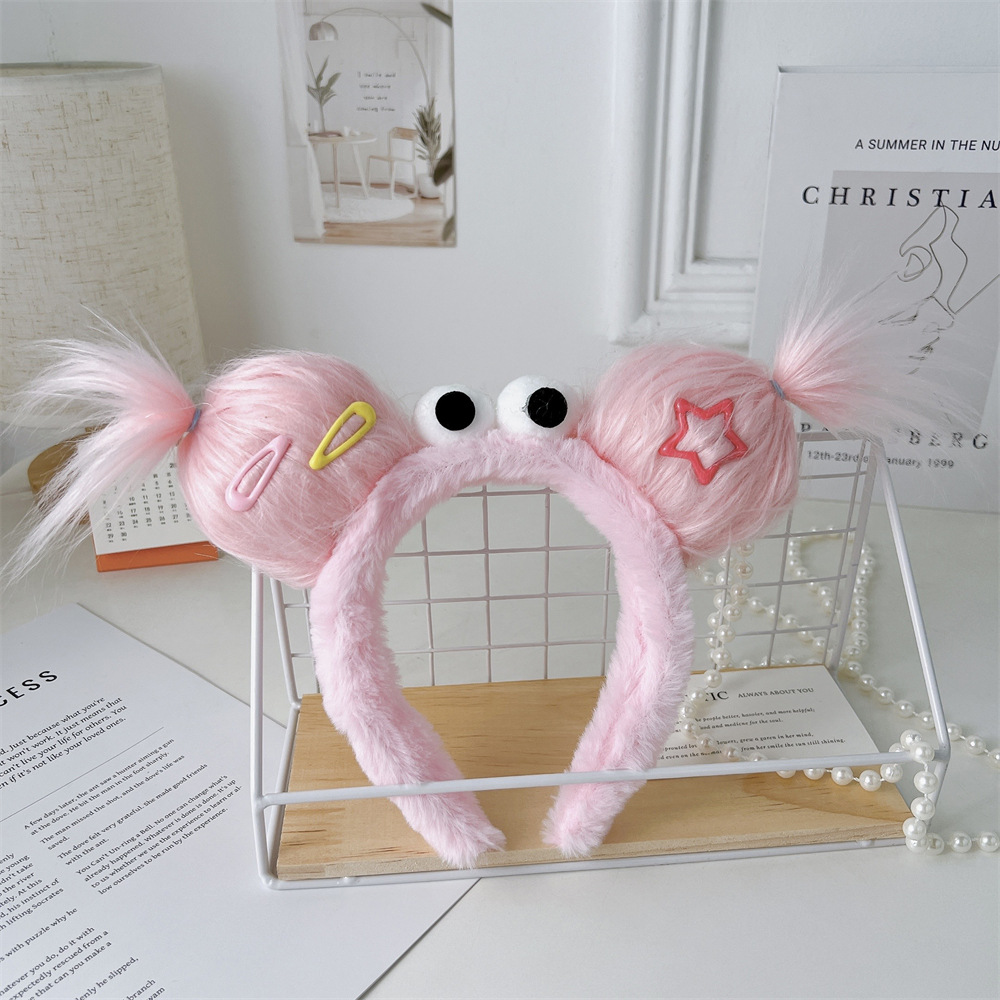 Creative Monster Plush Headband for Fall Winter - Playful Ugly Doll Hair Accessory