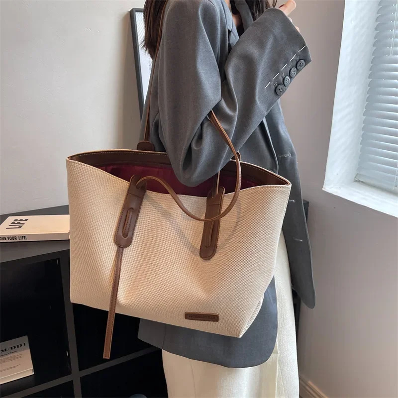Canvas Women Shoulder Bags Winter Shopper Travel Shopping bags Travel large capacity female Handbag bolsa Big bolsas 250102