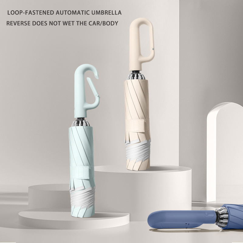 Automatic Umbrella with Large Canopy for Rain and Sun - UV Protection