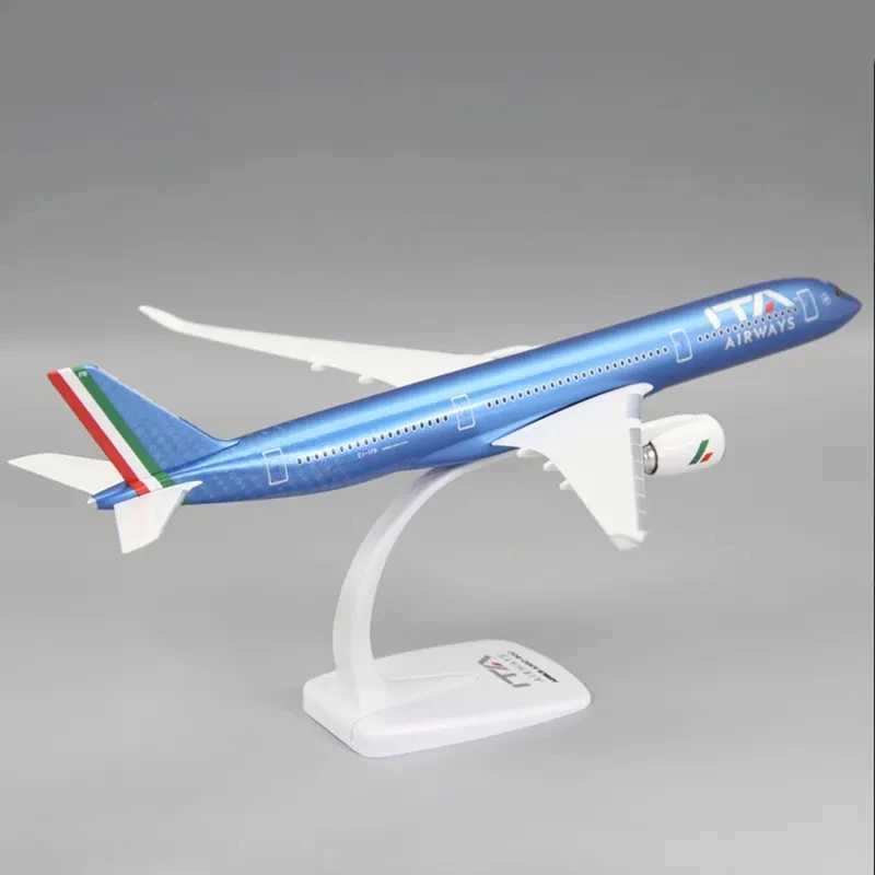 1 200 Scale Plastic Air Italian Ita Airways Airbus A350-900 Airlines Plane Model Aircraft Decoration Accessories For Collection X250114