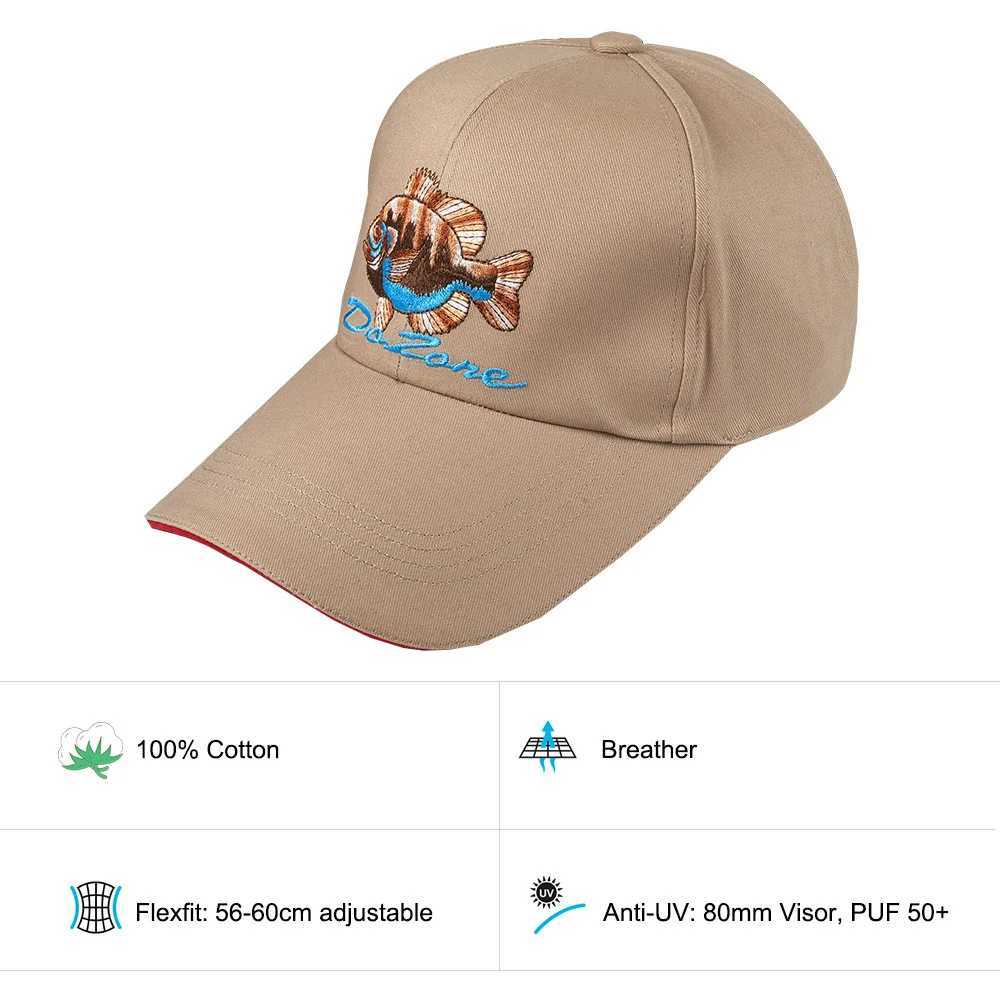 Dr. Fish Fishing Hat Mens Summer C Baseball Hat Outdoor Sun Sports Cotton Embroidery Fashionable Breathable Adjustable Hunting W250113