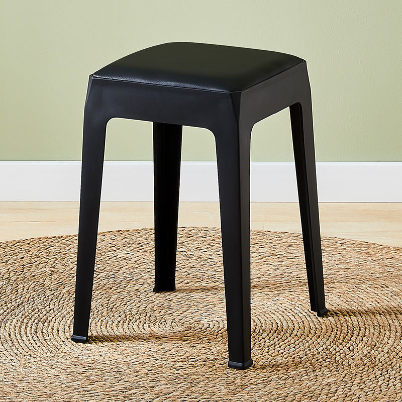 0127 Plastic stools can be stacked for home use, thickened round stools, dining chairs, square stools, restaurant guest spare stools