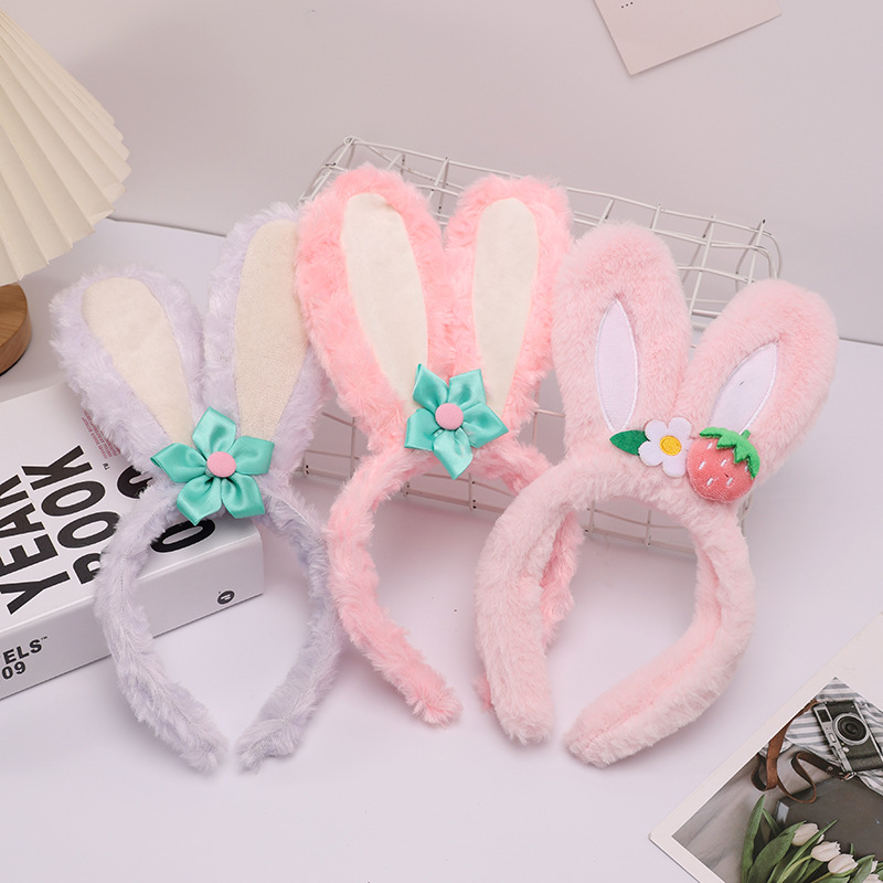 Adorable Rabbit and Fox Ears Plush Hair Accessories for Teenage Girls - Ideal for Photography