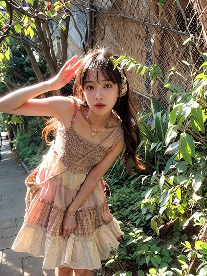 Sweet Fragmented Flower Splicing Sling Dress Holiday Style Dress Set Womens Hollow Short Open Woolen Sweater Two Piece Set Womens Dress 250109