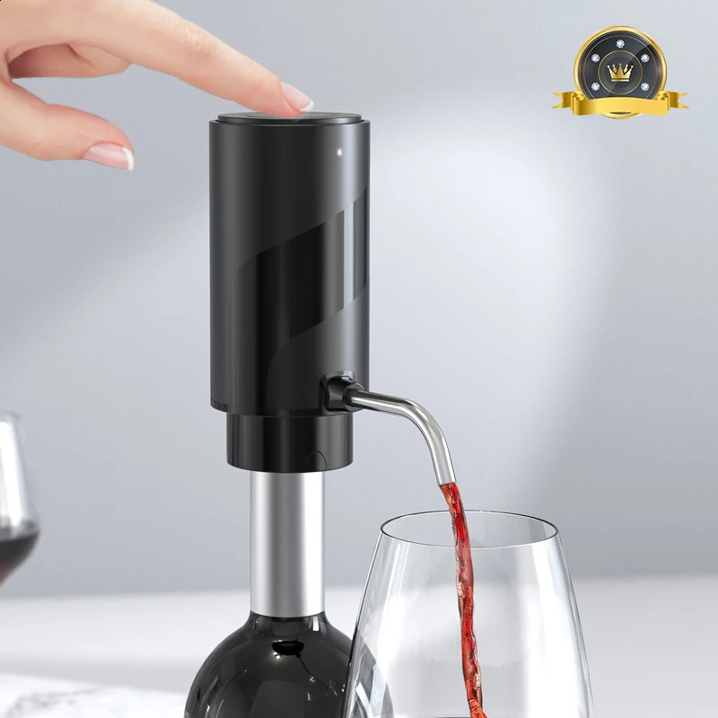 Rechargeable Electric Wine Aerator Dispenser Onetouch Automatic Decanter Intelligent Bar Accessories Tool 250106